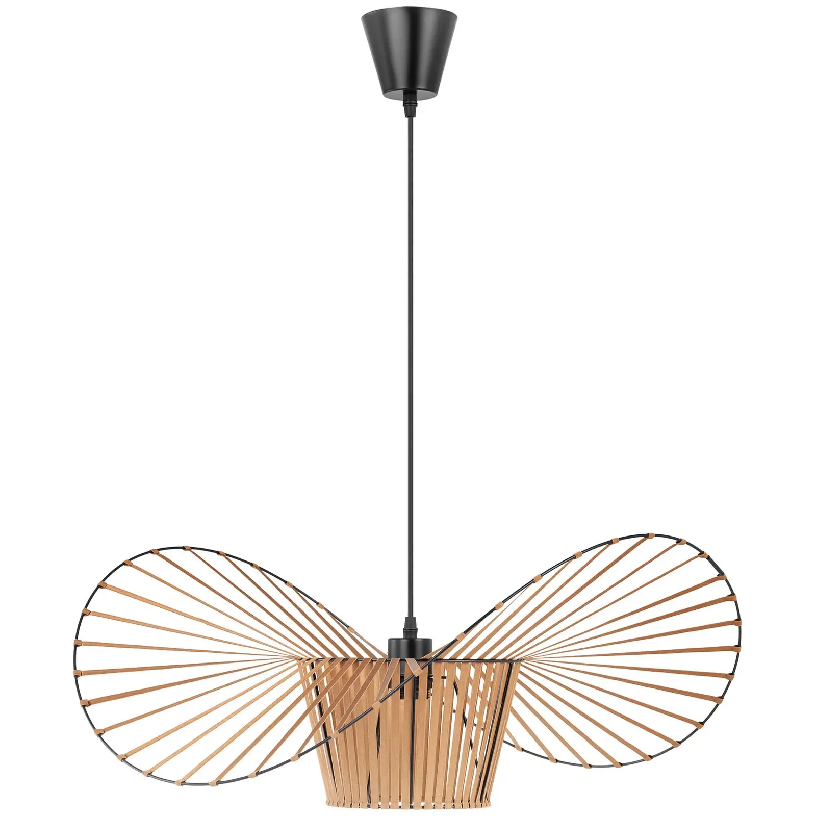 Lampa sufitowa wisząca - 1-punktowa - 40 W - duży klosz