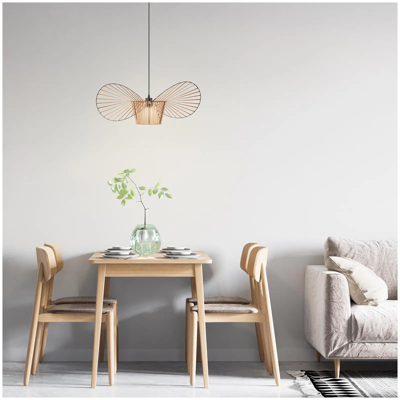 Pendant Light - 1 light source up to 40 W - large shade