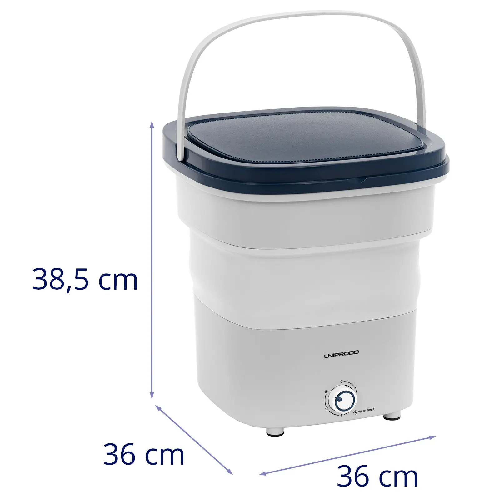 Mini pralni stroj - zložljiv - 2 kg - 135 W