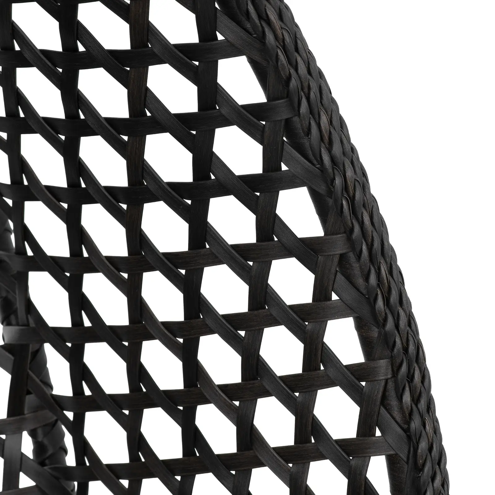 Fauteuil suspendu sur pied - siège pliable - noir/gris - en forme d'œuf (Fonctionnement sur batterie(s): Non)