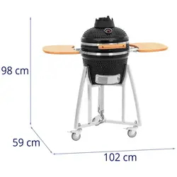 Barbecue kamado - Grand format - Diamètre grille : 32,5 cm