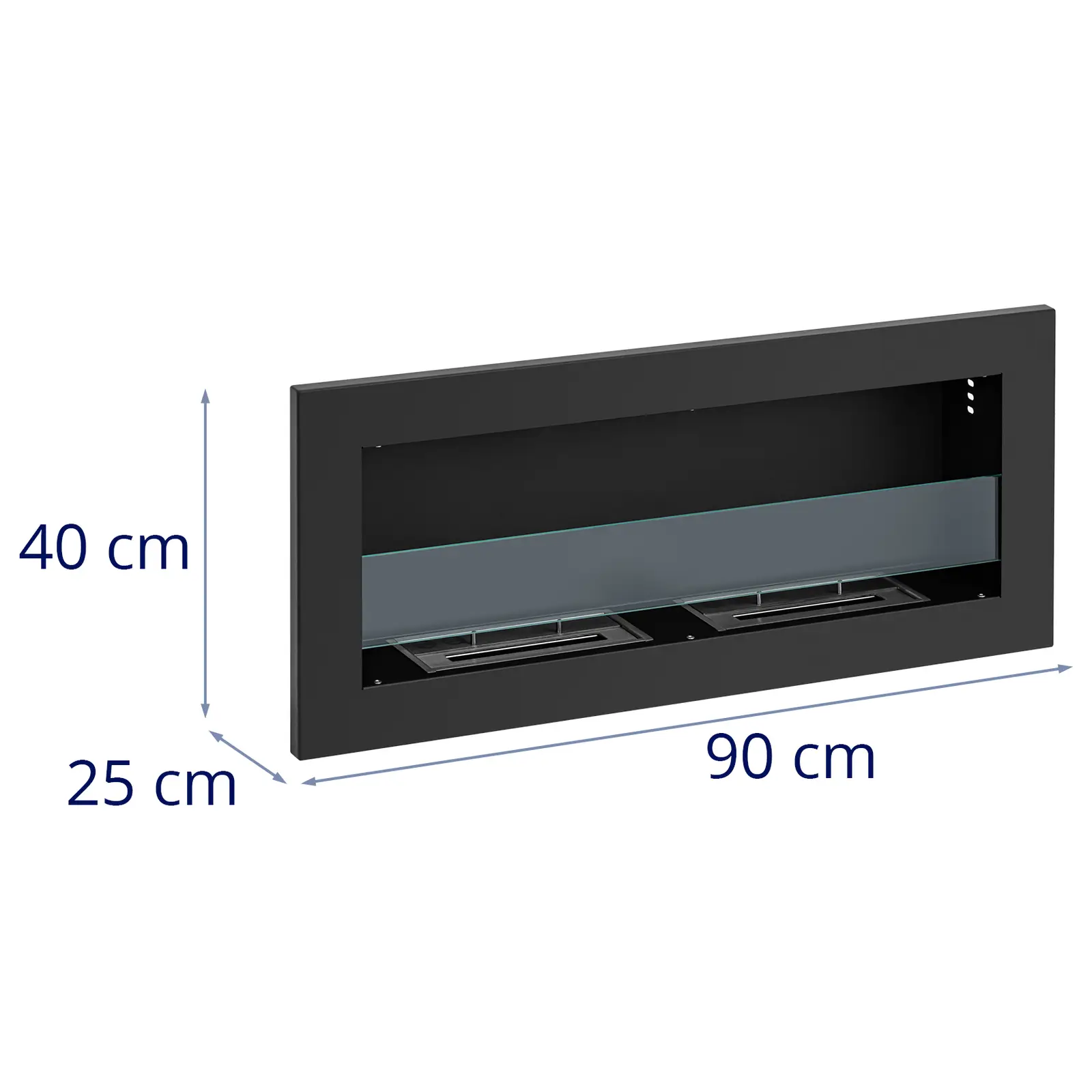 Камина на биоетанол - 2 x 1 L - за монтаж на стена