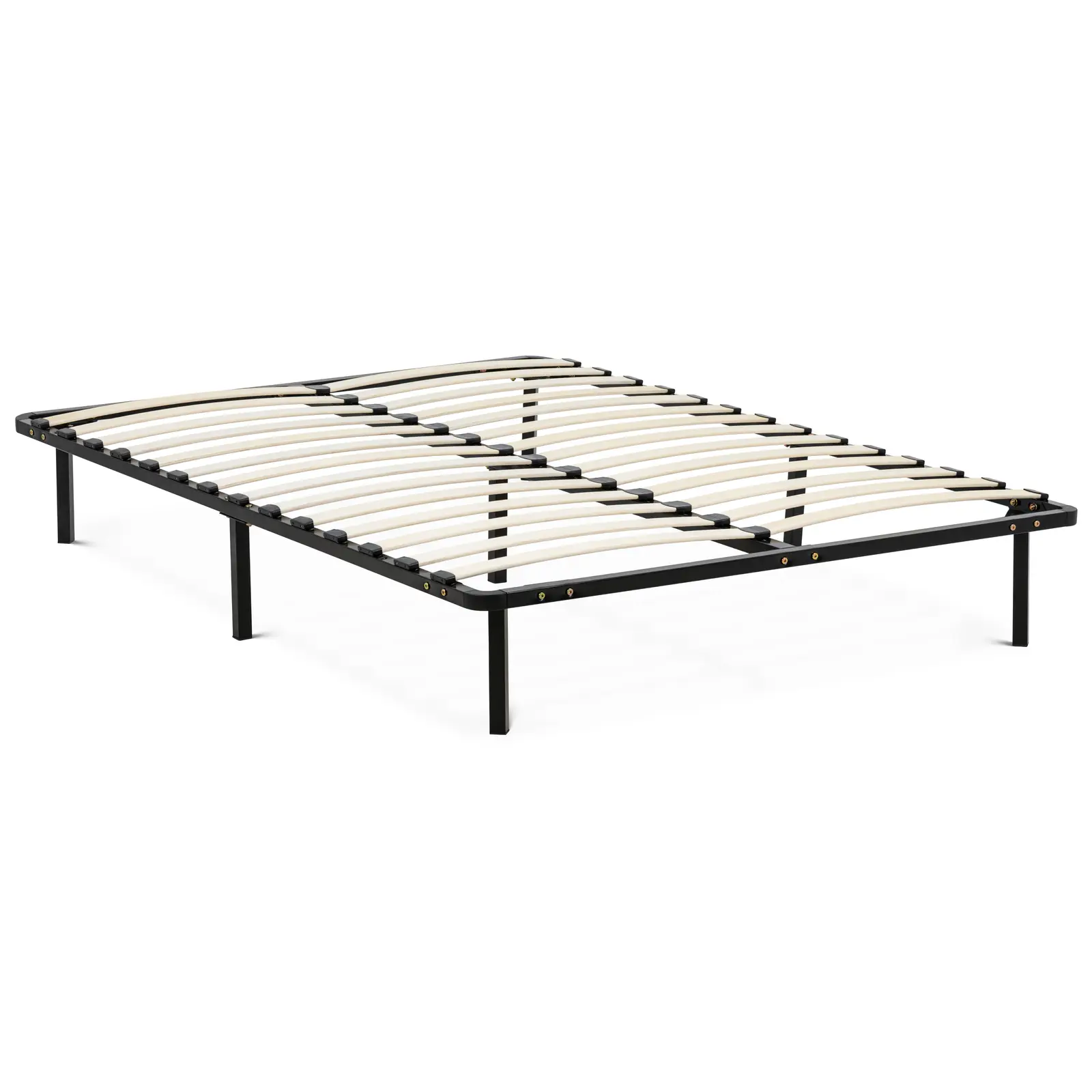 Bed met lattenbodem - 140 x 200 cm - 400 kg - staal - 7 poten