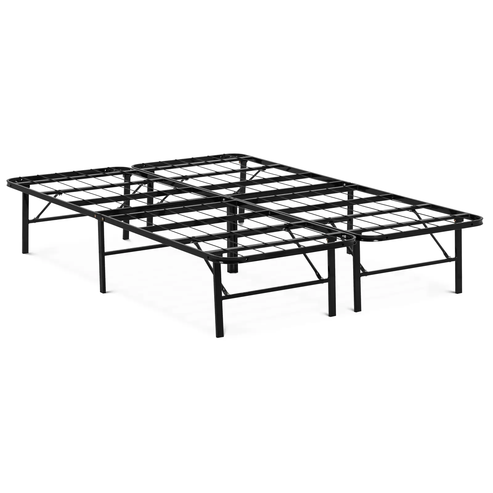 Platform Bed - folding - 140 x 200 cm - 400 kg - steel - with storage space