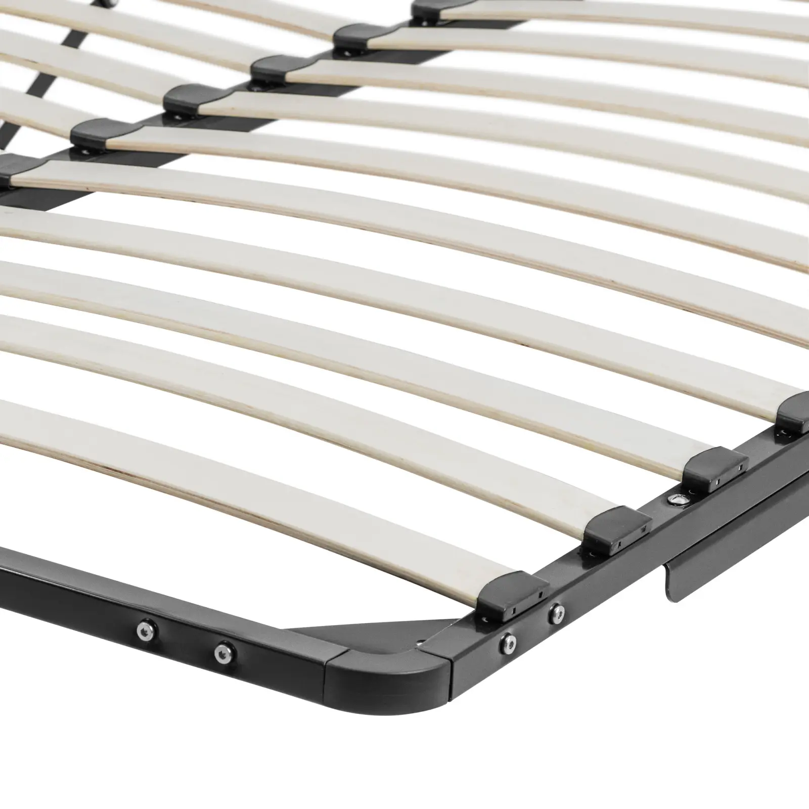 Folding Slatted Bed Base - 160 x 200 cm - 300 kg - underbed storage - 2 gas pressure springs