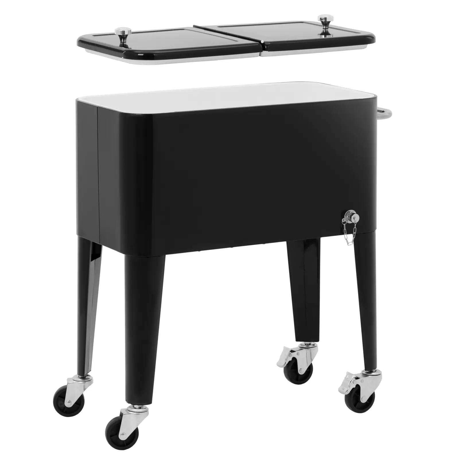 Chladicí box s podvozkem - 57 l - Royal Catering (Průměr koleček: 76.2 mm)