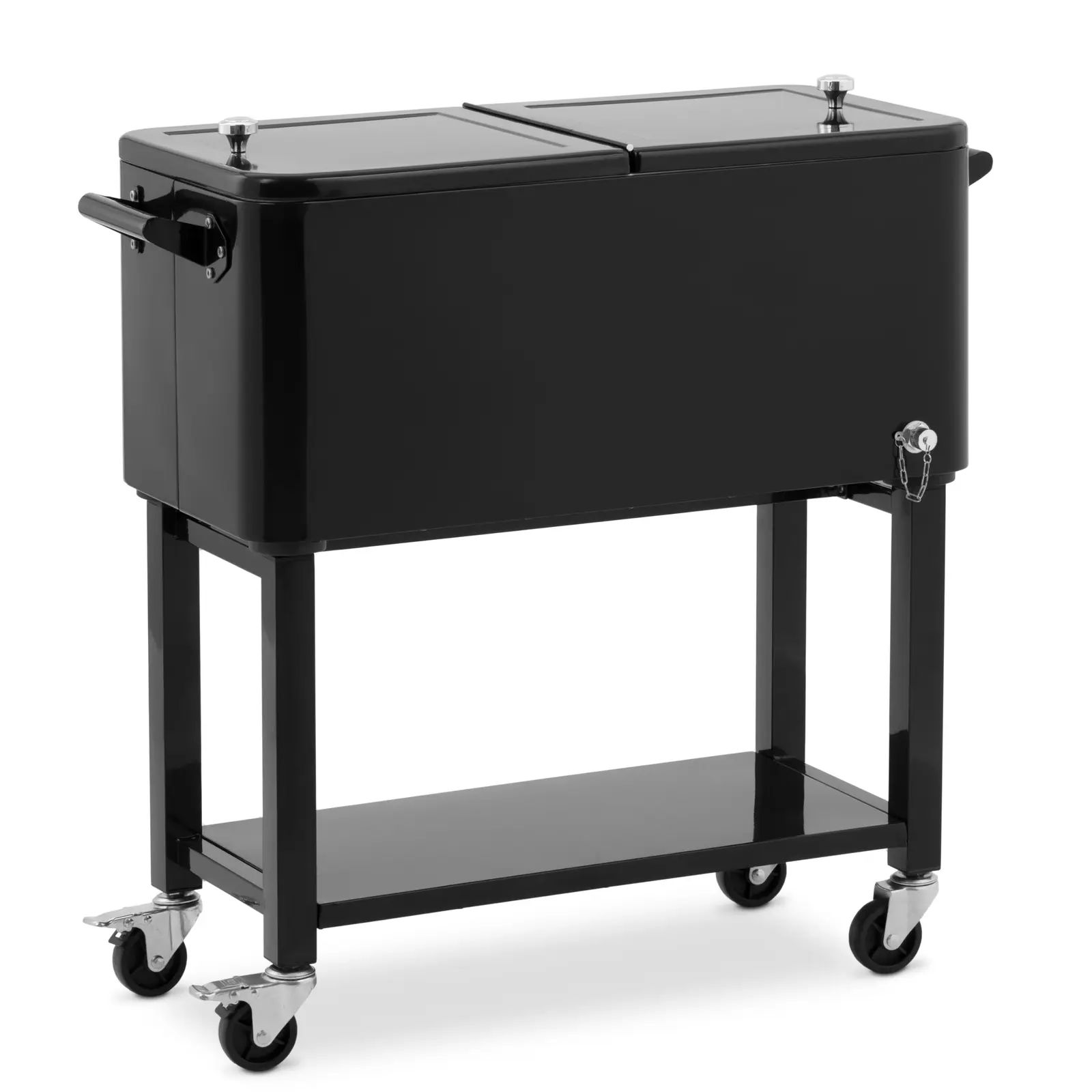 Cool Box with Trolley - 76 L - bottle opener - removable box