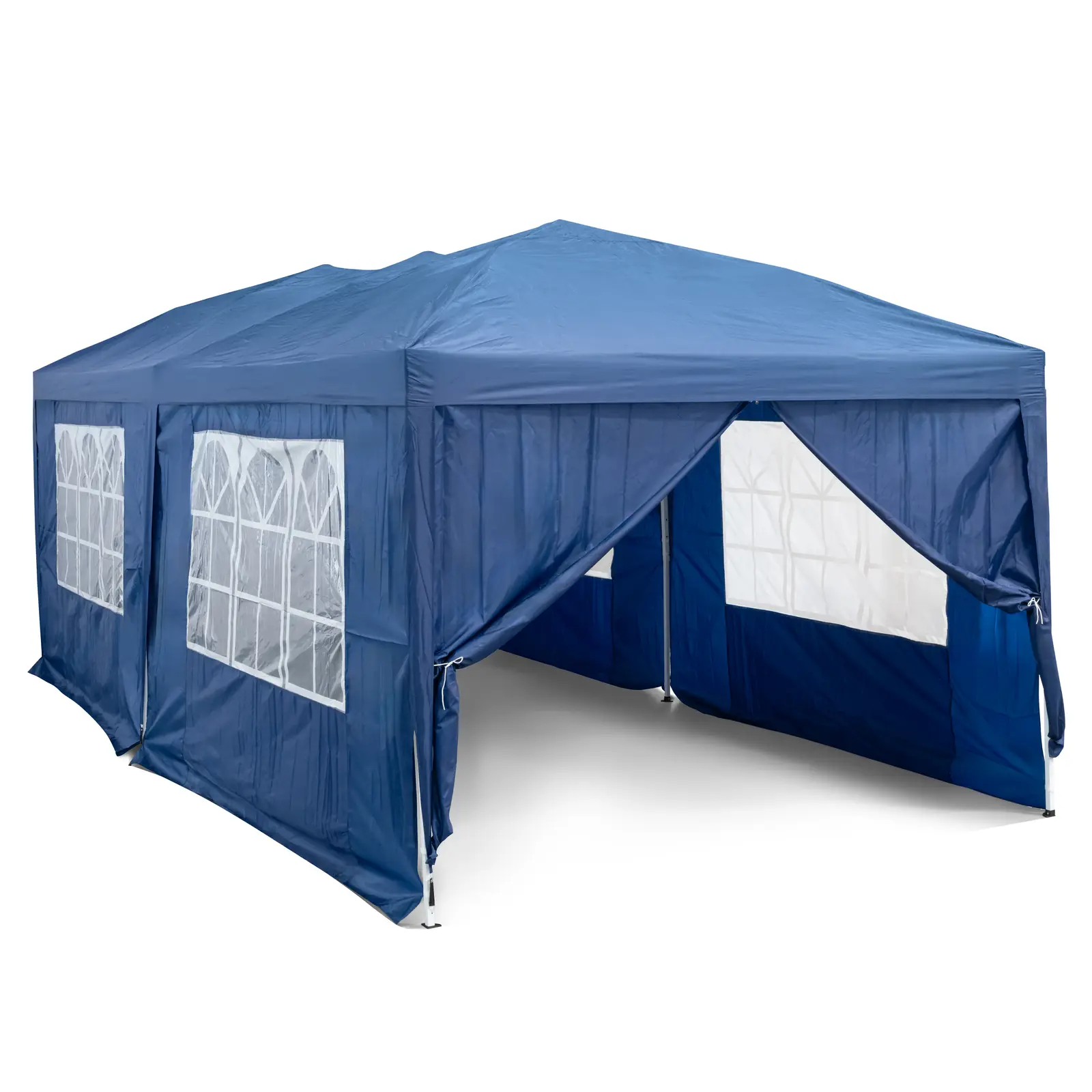 Klap sammen-pavillon med sidedug - 2,95 x 5,9 m - vandtæt