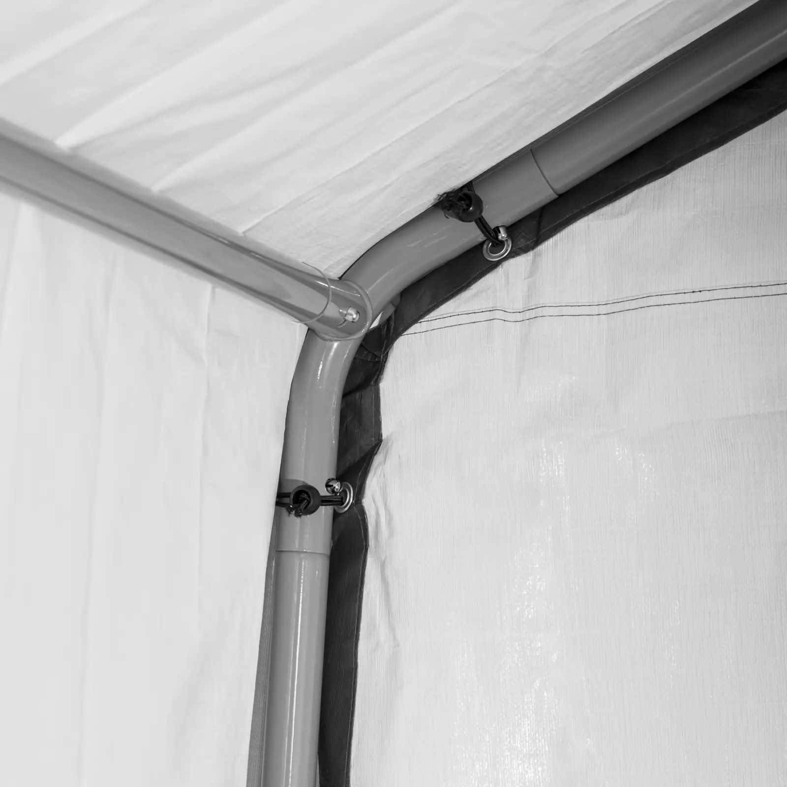 Tenda garage - Interno: 240 x 240 cm - Struttura in acciaio zincato