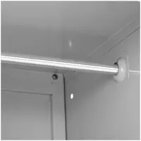 Metal Storage Locker - 2 compartments - grey