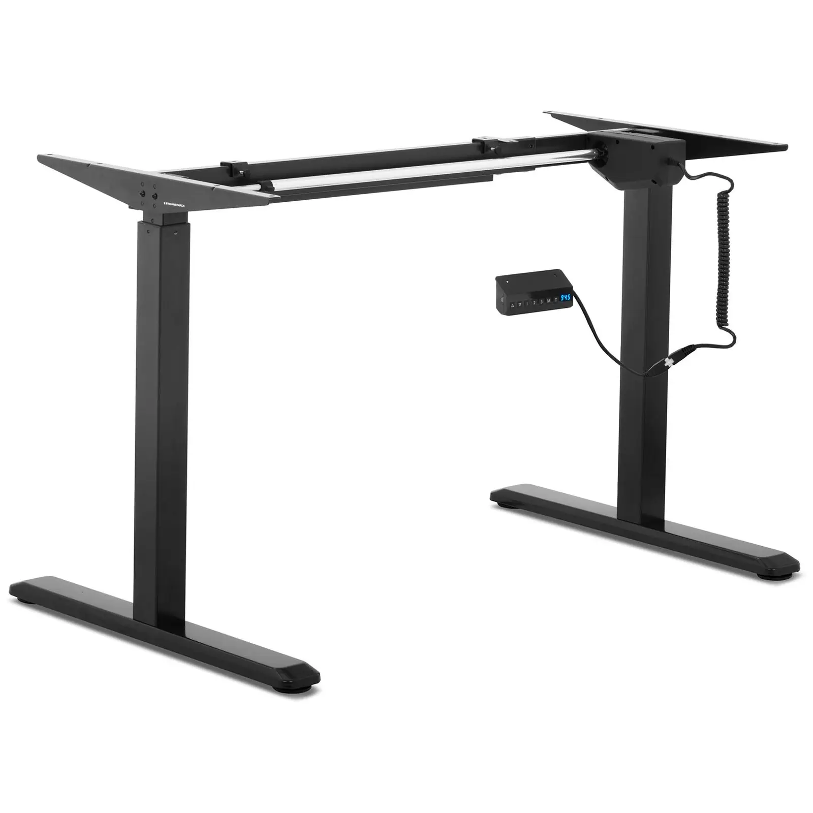 Bureau assis-debout (piètement) - 120 W - 80 kg - Noir