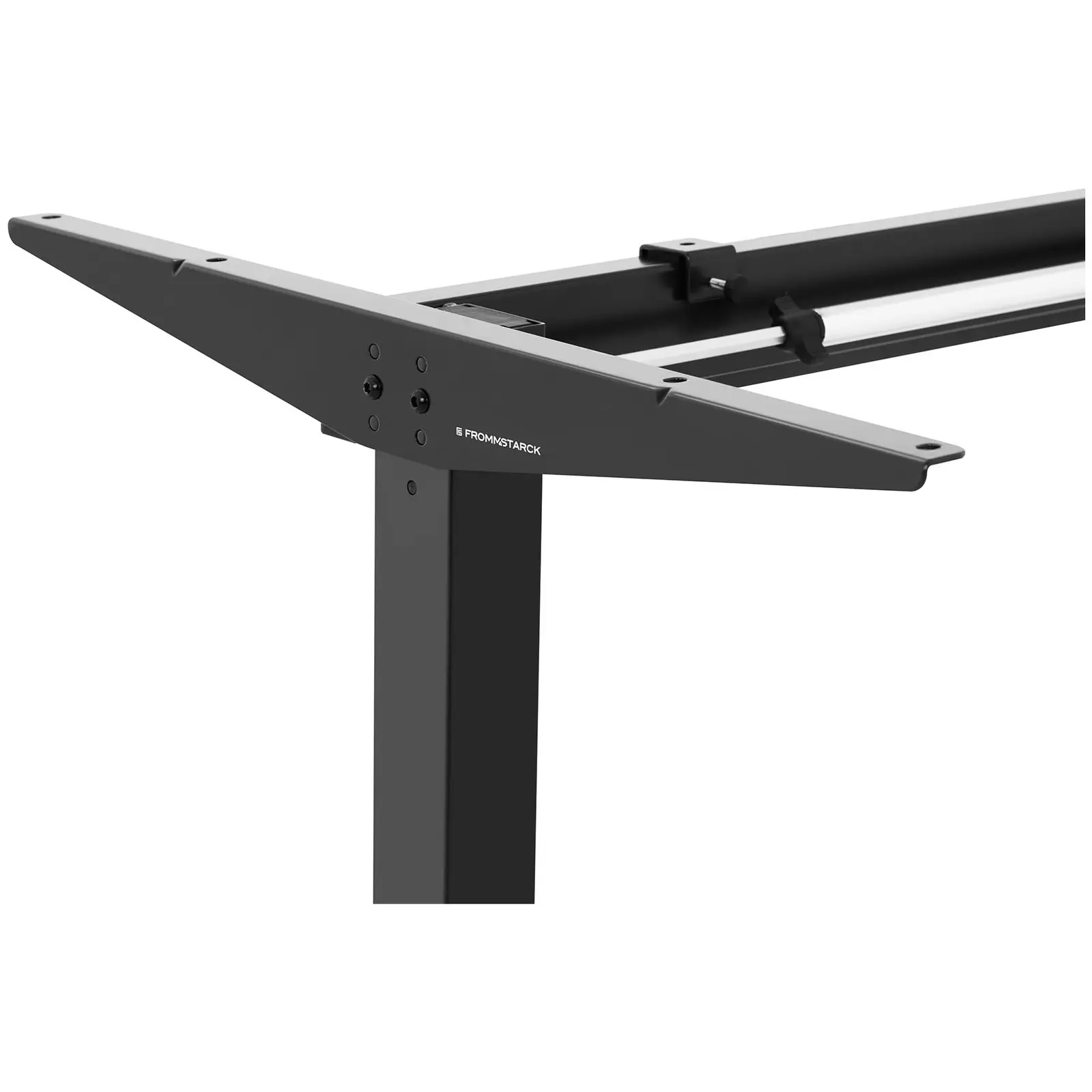 Výškově nastavitelný rám stolu - manuální - 70 kg - černý