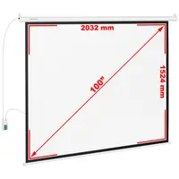 Projection Screen - 211 x 160 cm - 4:3