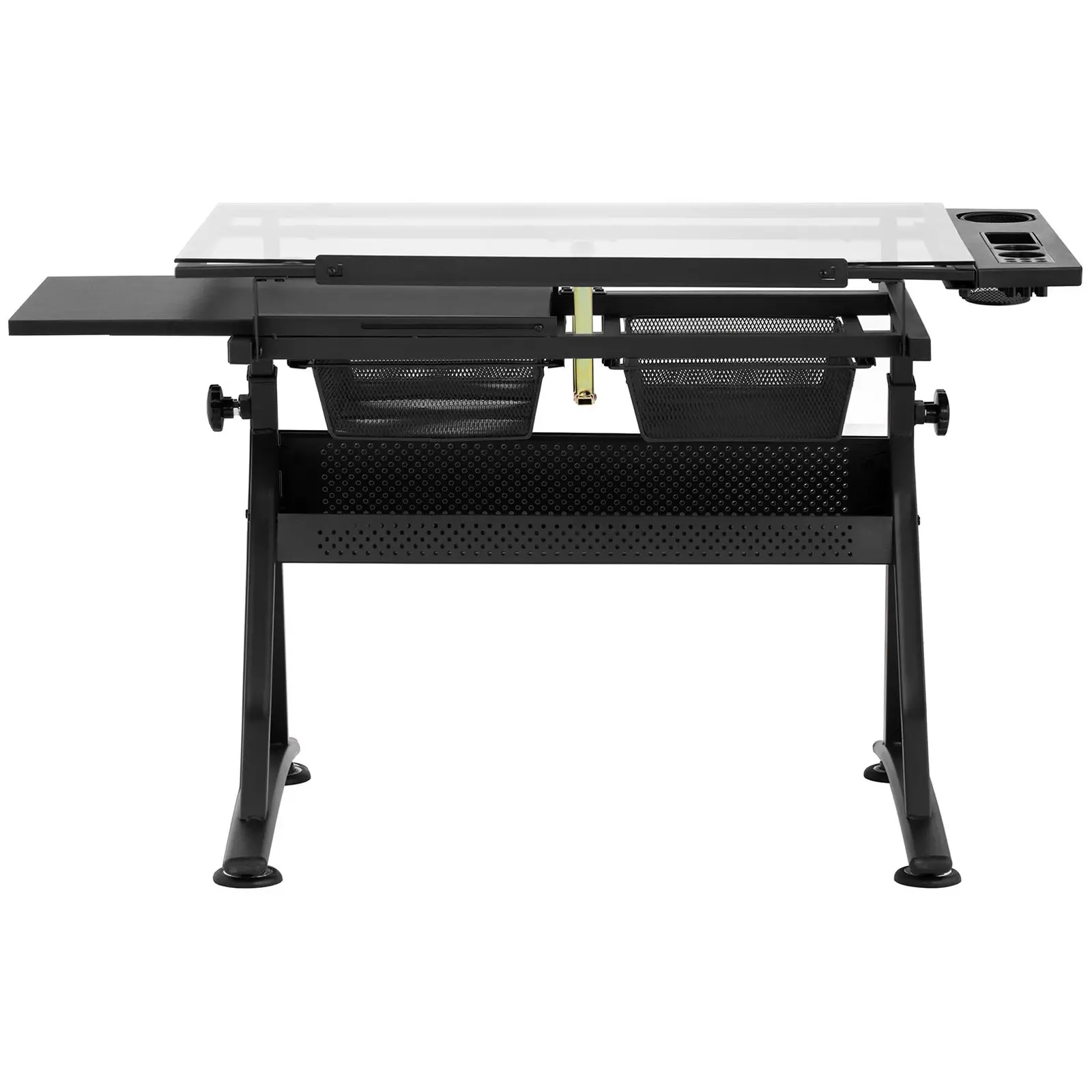 Factory second Drafting Desk - 120 x 60 x 90 cm - tiltable - glass top
