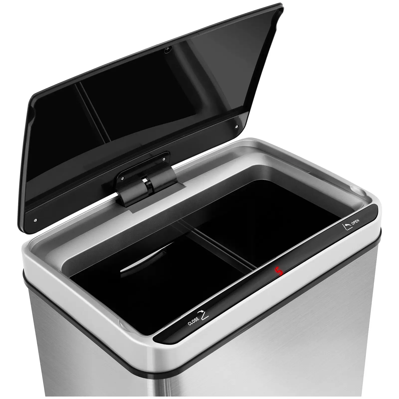 Poubelle automatique double - 80 l - Rectangulaire (Portée max. du détecteur de mouvement: 20 cm)