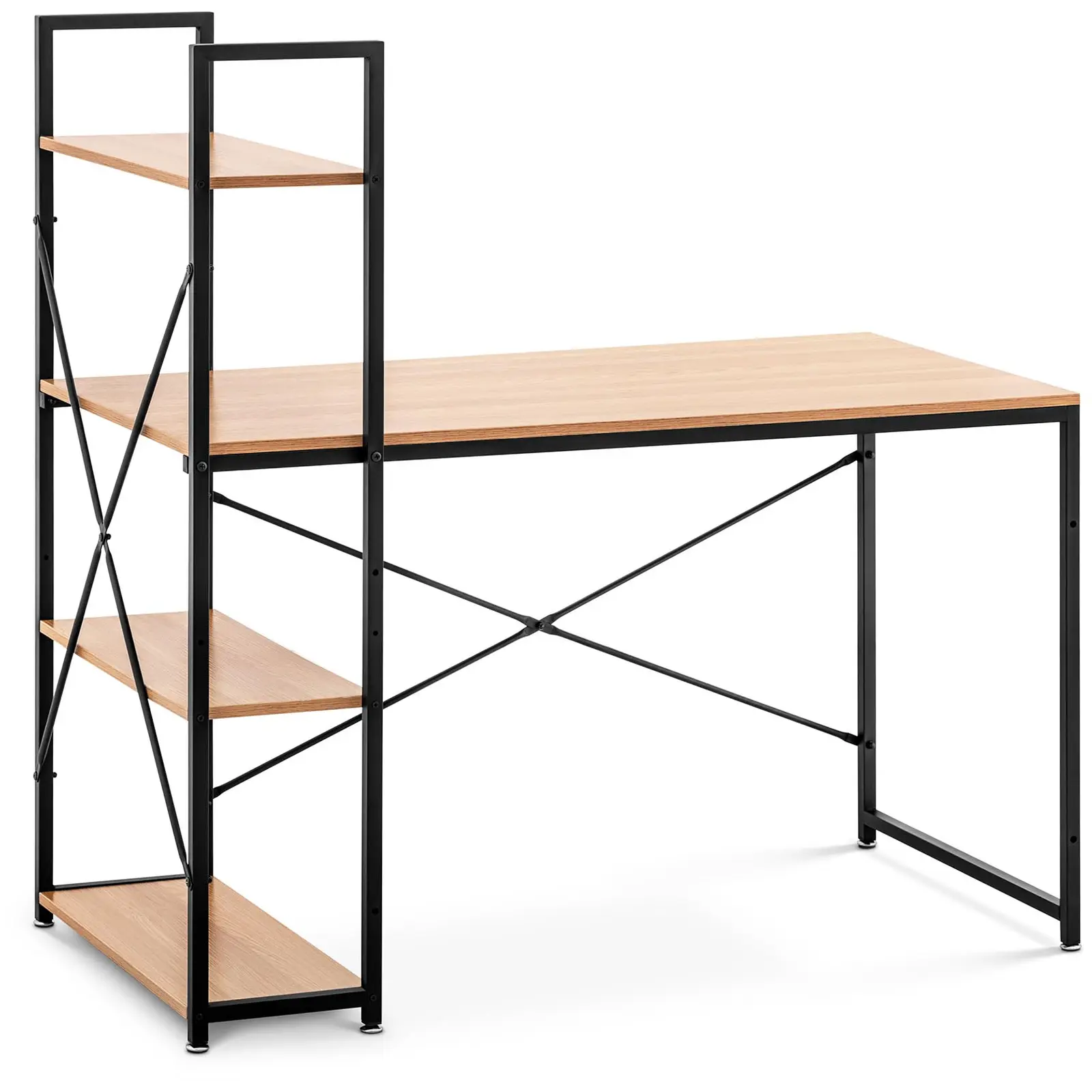 Bureau - Avec étagère - 120 x 60 cm - 100 kg + 3 x 20 kg