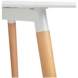 Stůl - trojhranný - 80 x 80 cm - bílý