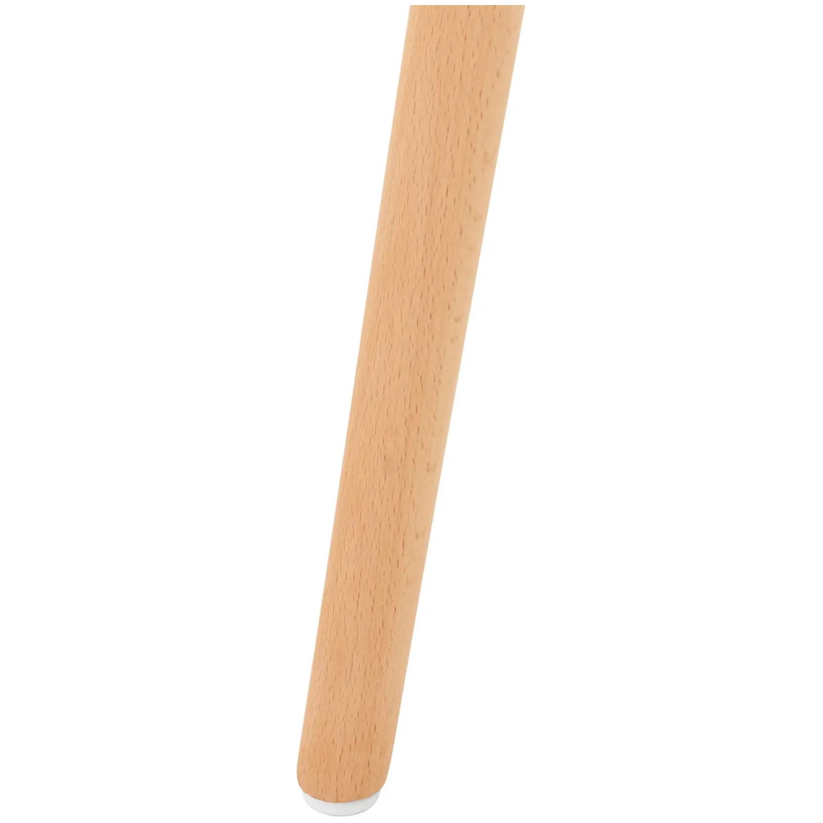 Stůl - kulatý - Ø 80 cm - bílý - černé ocelové výztuhy (Maximální zatížení: 100 kg)
