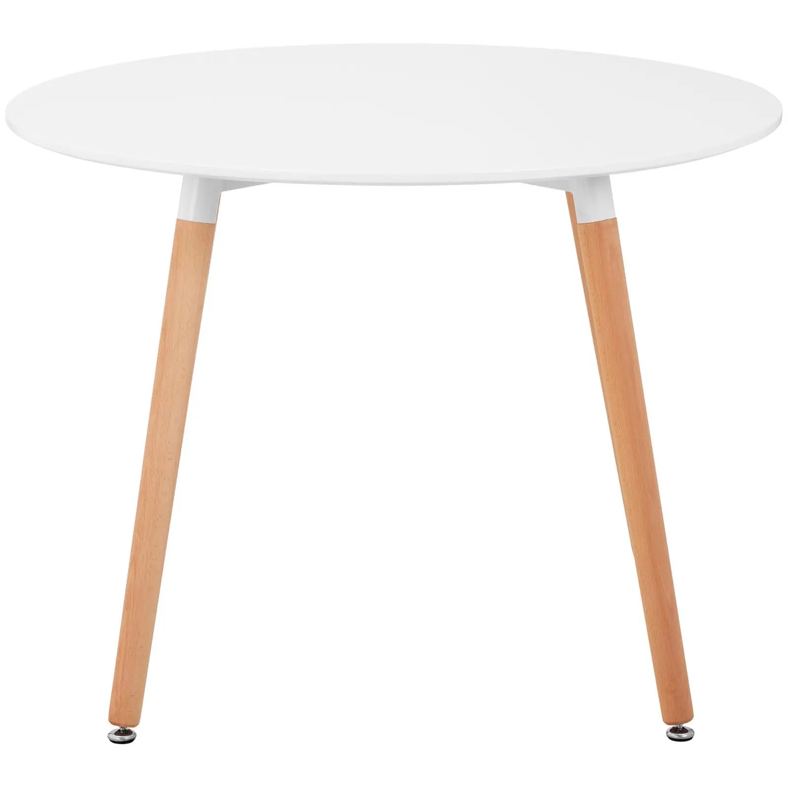 Stół - okrągły Ø100 cm - biały