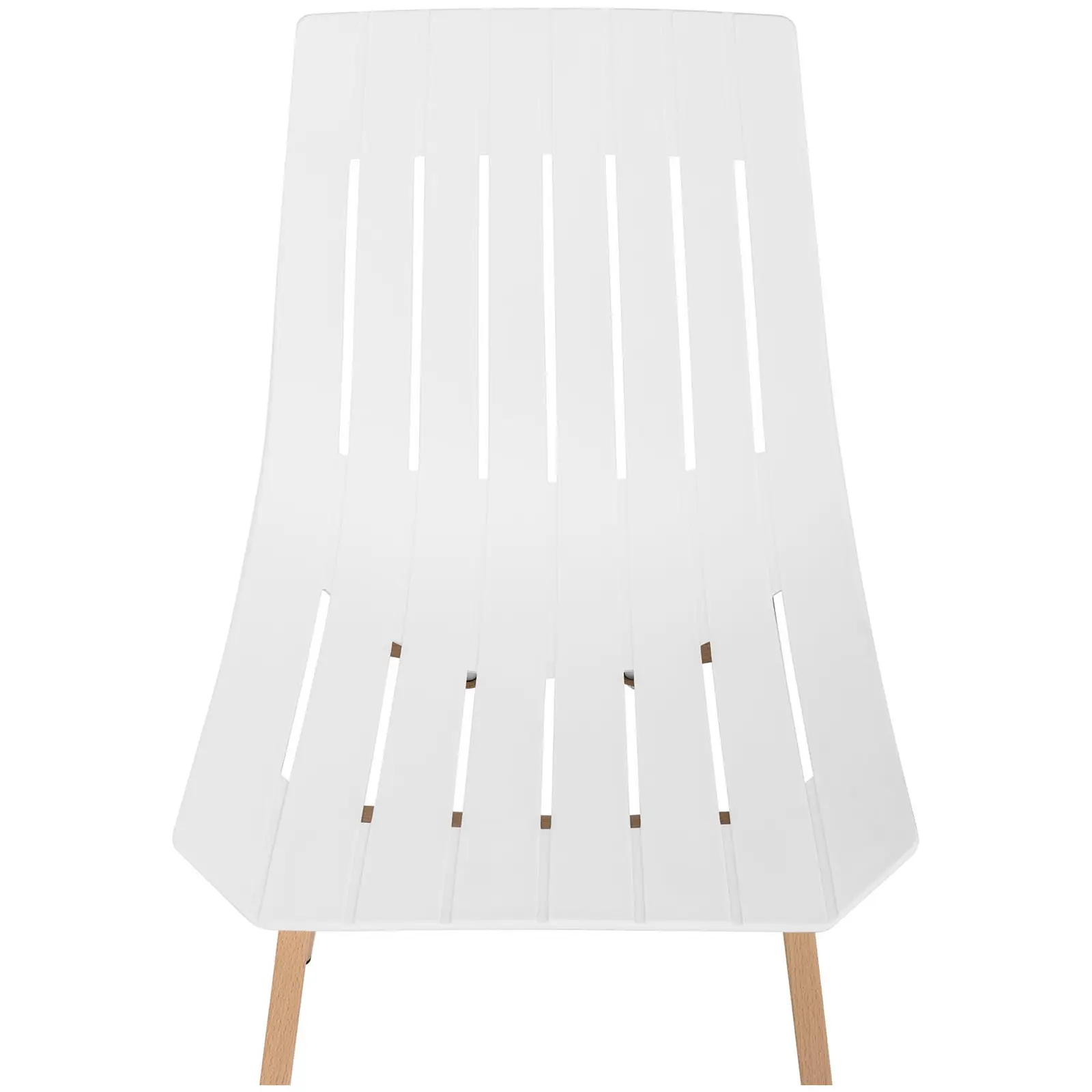 Židle - 2dílná sada - až 150 kg - sedák 50 x 47 cm - bílá
