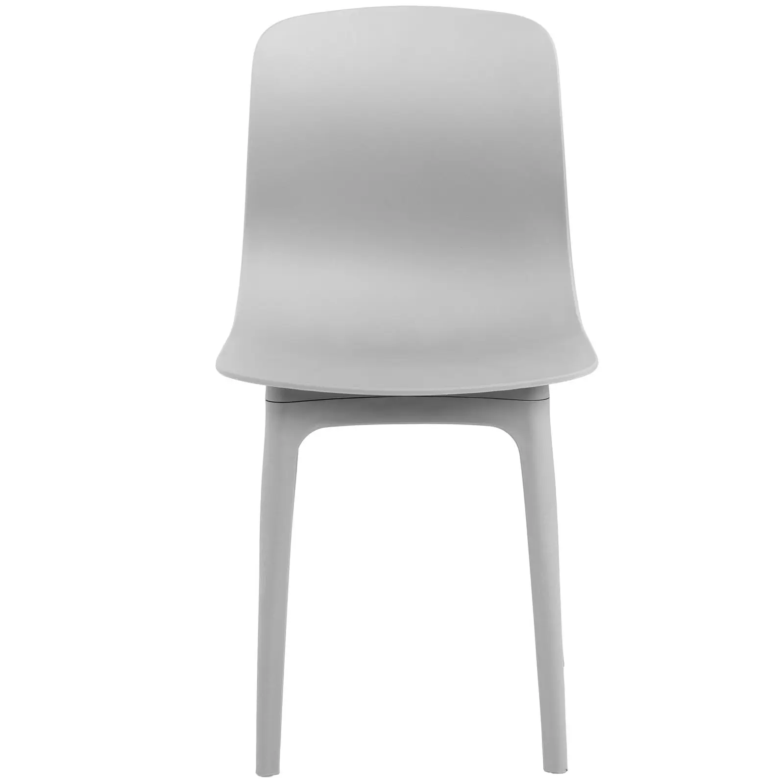 Židle - 2dílná sada - až 150 kg - sedák 44 x 41 cm - šedá