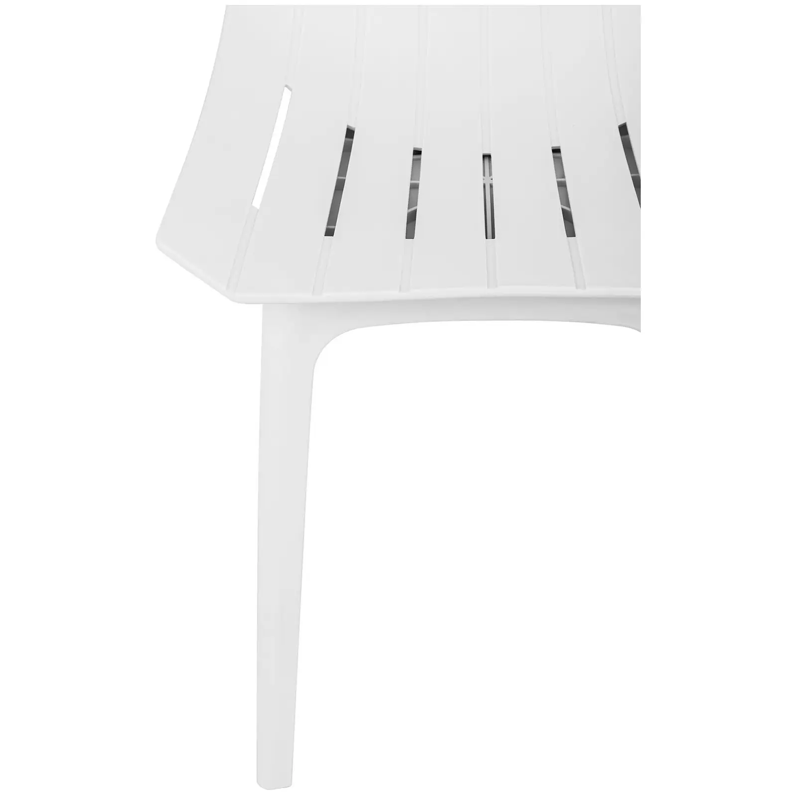 Chaise - Lot de 2 - 150 kg max. - Surface d'assise de 47 x 42 cm - Coloris blanc