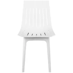Stuhl - 2er Set - bis 150 kg - Sitzfläche 47 x 42 cm - weiß
