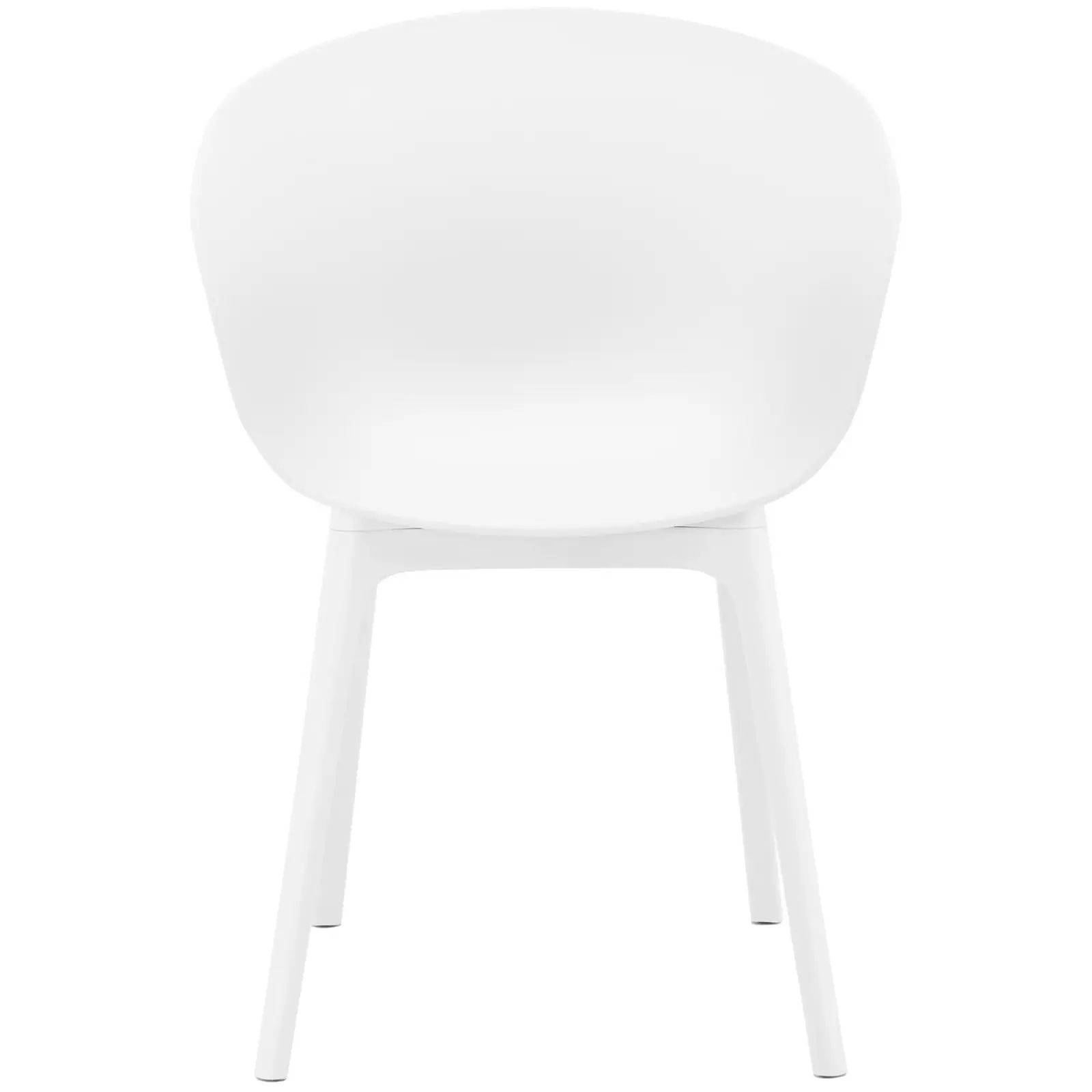 Factory second Chair - set of 2 - up to 150 kg - seat 60 x 44 cm - white