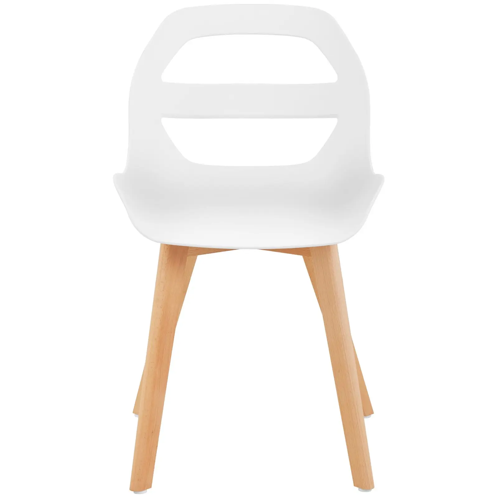 Chair - set of 2 - up to 150 kg - seat 40 x 38 cm - white