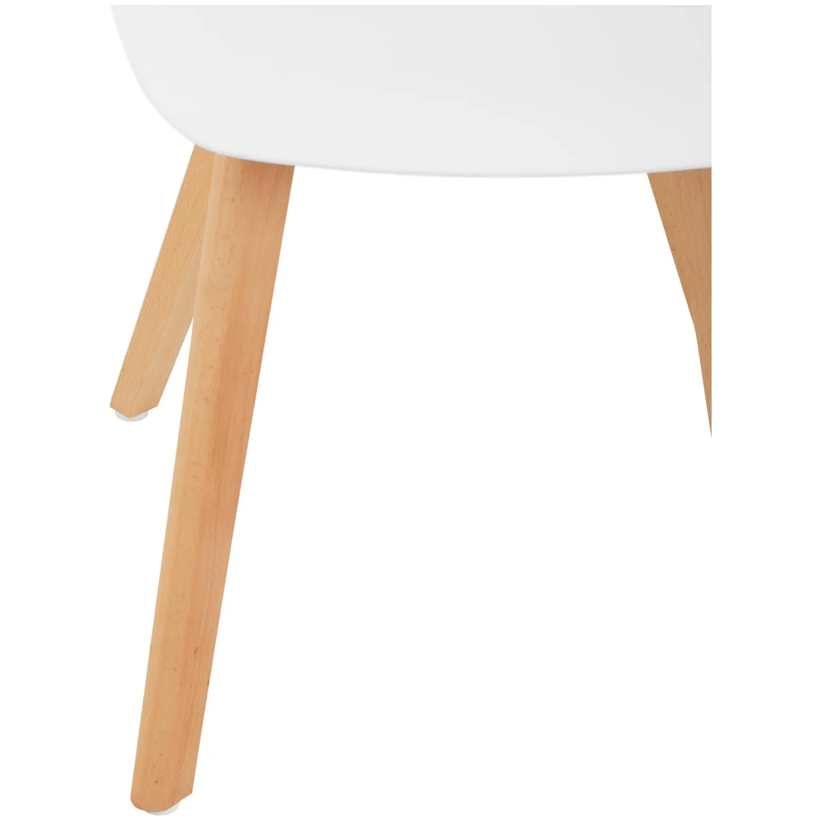 Chair - set of 2 - up to 150 kg - seat 40 x 38 cm - white