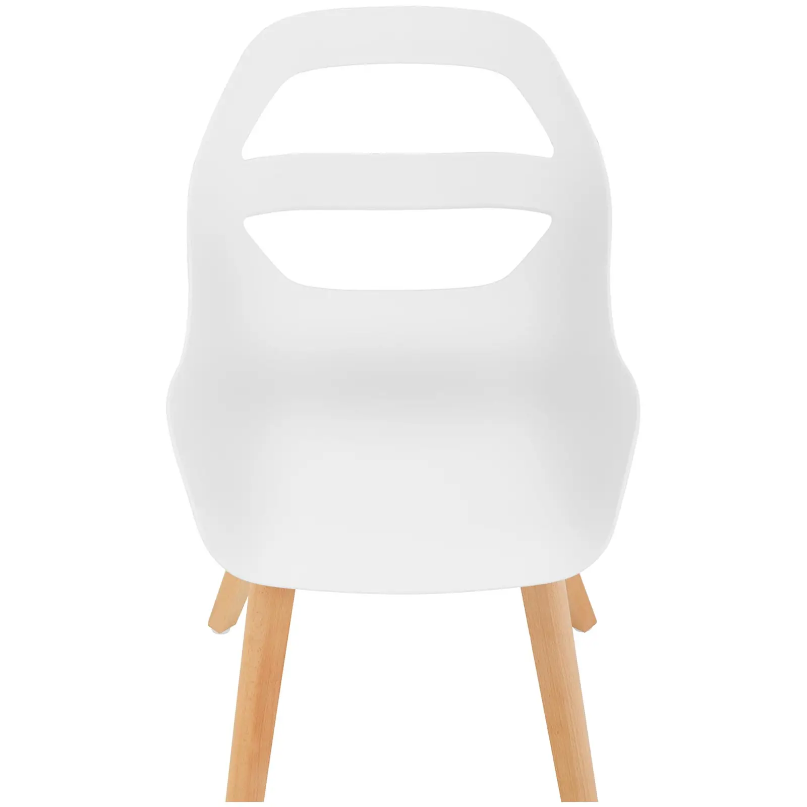 Chair - set of 2 - up to 150 kg - seat 40 x 38 cm - white