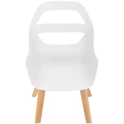 Židle - 2dílná sada - až 150 kg - sedák 40 x 38 cm - bílá