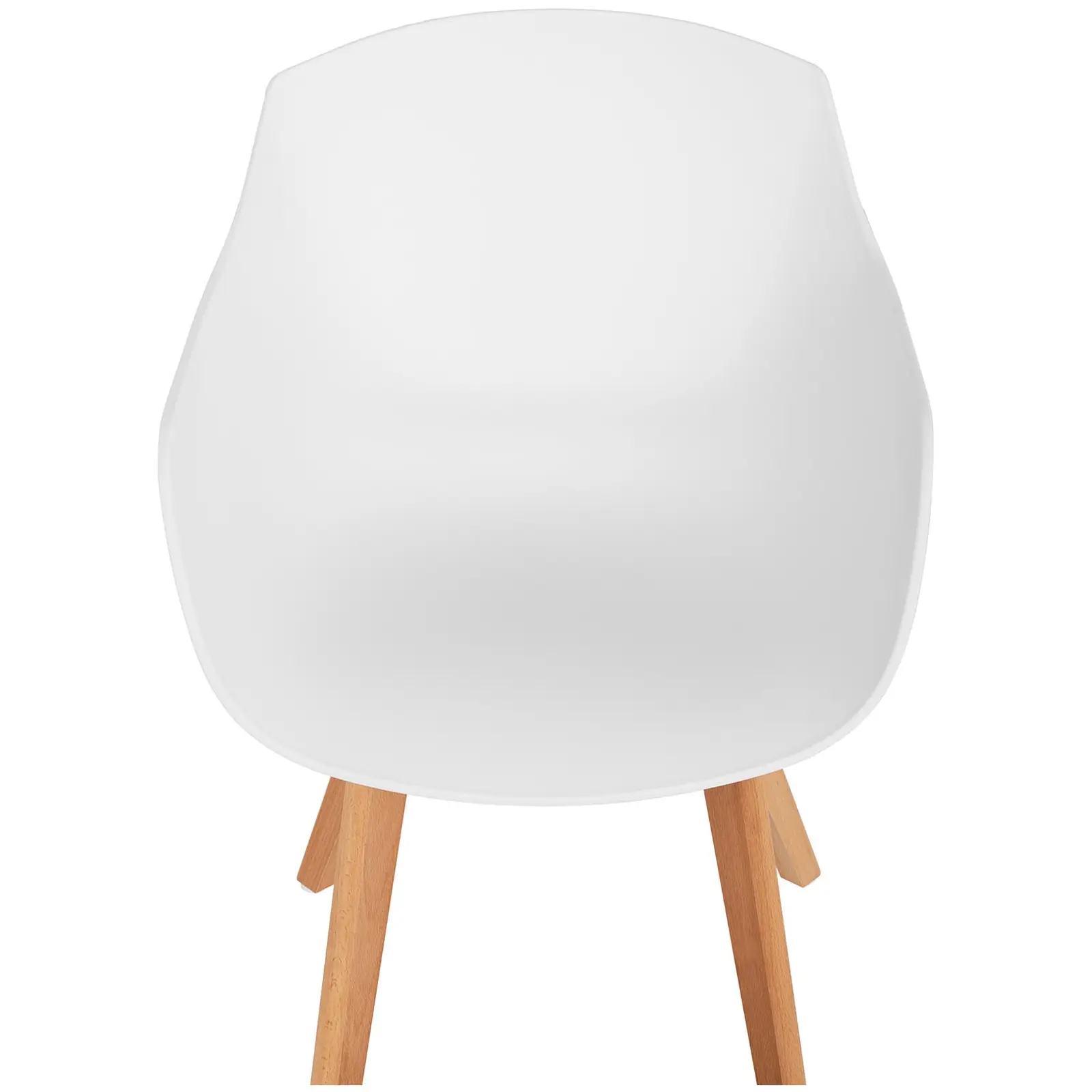 Židle - 2dílná sada - až 150 kg - sedák 41 x 40 cm - bílá (Šířka sedáku: 57 cm)