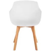 Chaise - Lot de 2 - 150 kg max. - Surface d'assise de 41 x 40 cm - Coloris blanc