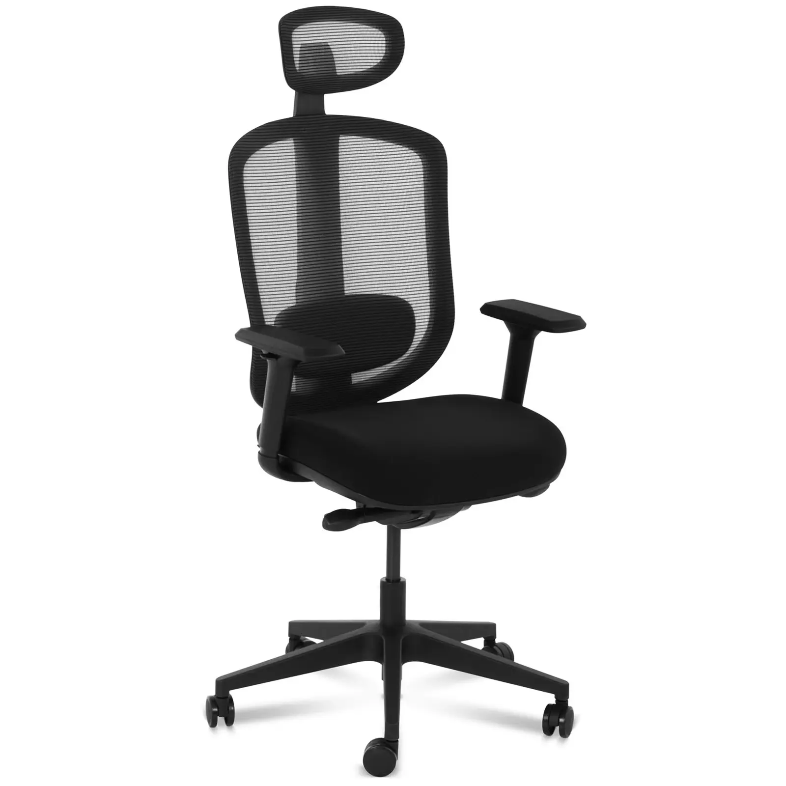 Kancelářská židle - síťové opěradlo - opěrka hlavy a lordózy - 150 kg