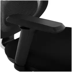 Chaise de bureau - Dossier en filet - Appui-tête et support lombaire - 150 kg