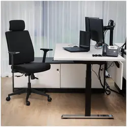 Kancelářská židle - manažerské křeslo - opěrka hlavy - 200 kg