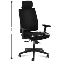 Kancelářská židle - manažerské křeslo - opěrka hlavy - 200 kg