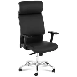 Office Chair - executive chair - imitation leather - chrome - headrest - 150 kg