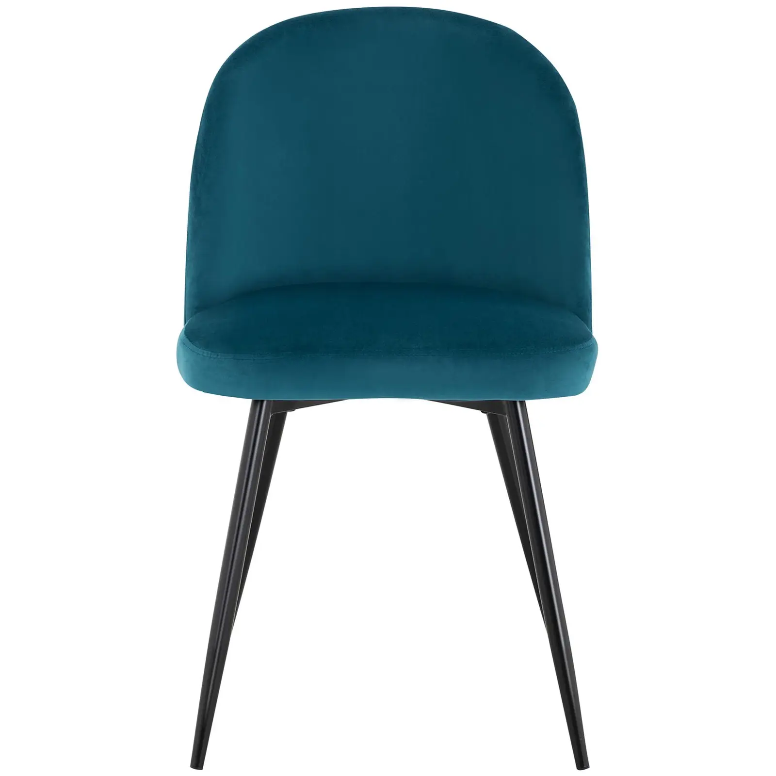 Spisebordsstole - 2 stk. - maks. 150 kg - sæde 48 x 41,5 cm - turkis