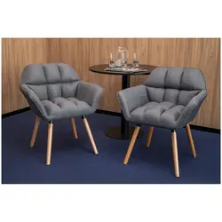 Čalouněná židle - do 150 kg - sedací plocha 40 x 38,5 cm - tmavě šedá