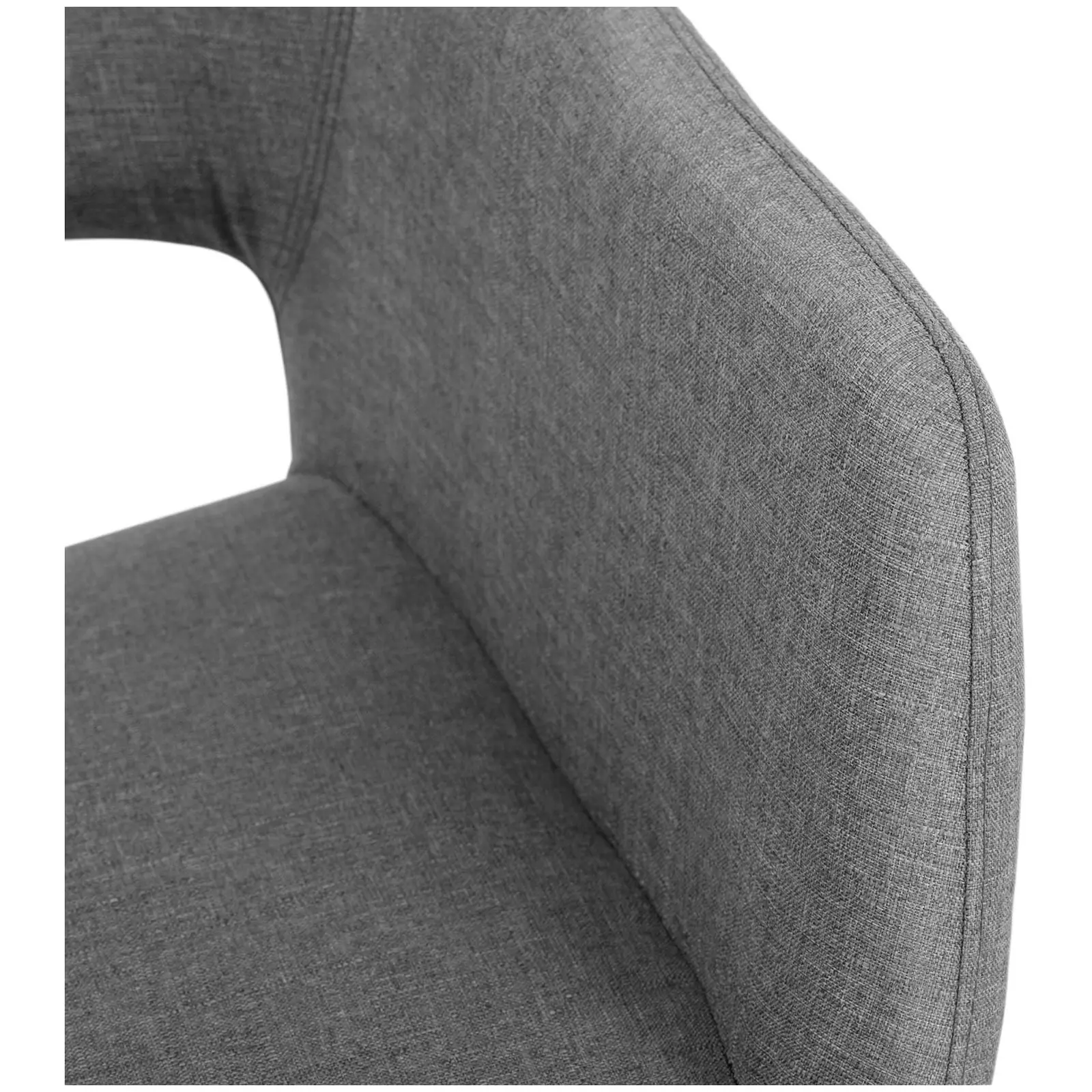 Lænestol - maks. 160 kg - sæde 42 x 47 cm - grå