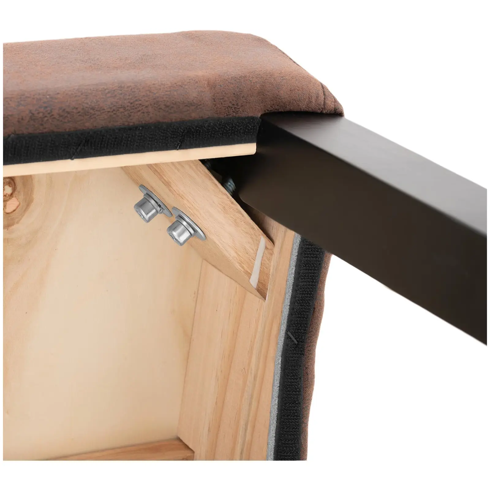 Brugt Spisebordsstole - 2 stk. - maks. 150 kg - sæde 44,5 x 44 cm - brun