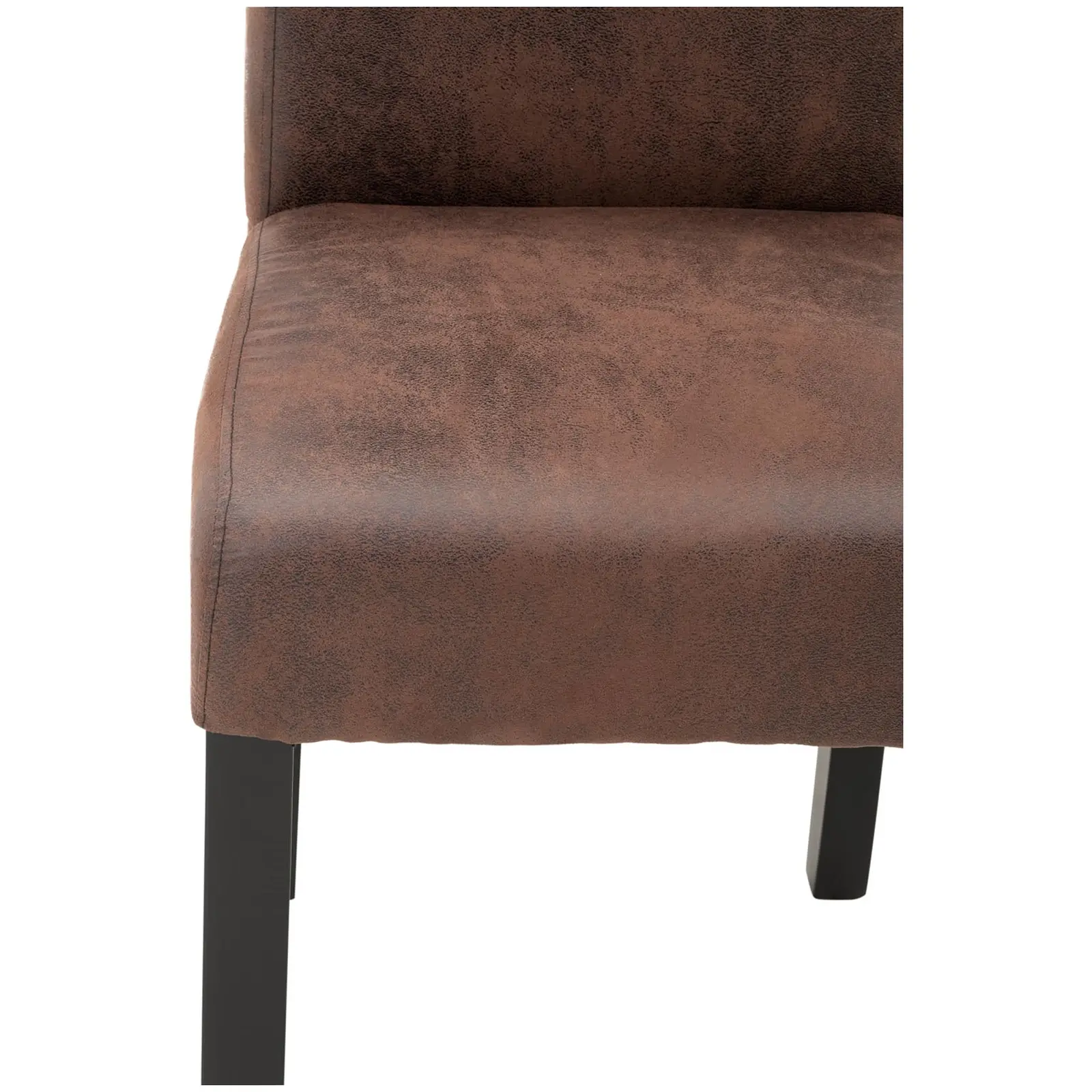 Factory second Upholstered Dining Chair - set of 2 - up to 150 kg - seat 44.5 x 44 cm - brown