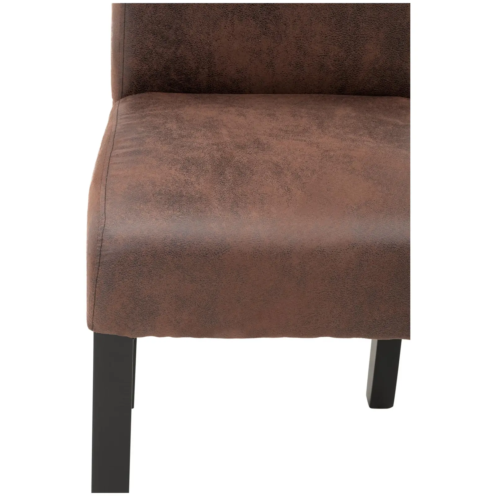 B-zboží Čalouněná židle - sada 2 kusů - do 150 kg - sedací plocha 44,5 x 44 cm - hnědá (Šířka sedáku: 44 cm)