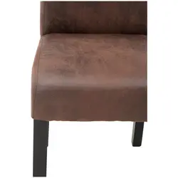 Seconda Mano Sedie in legno imbottite - Set da 2 - Fino a 150 kg - Superficie di seduta di 44,5 x 44 cm - Marrone