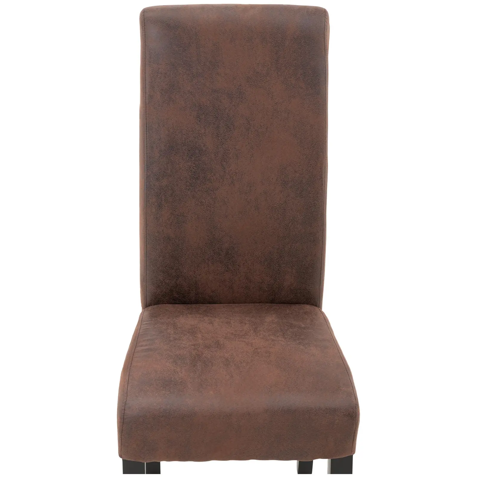 Krzesło tapicerowane - brązowe - 2 szt.