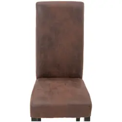 Sedie in legno imbottite - Set da 2 - Fino a 150 kg - Superficie di seduta di 44,5 x 44 cm - Marrone