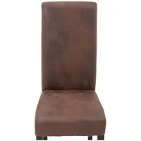 B-zboží Čalouněná židle - sada 2 kusů - do 150 kg - sedací plocha 44,5 x 44 cm - hnědá