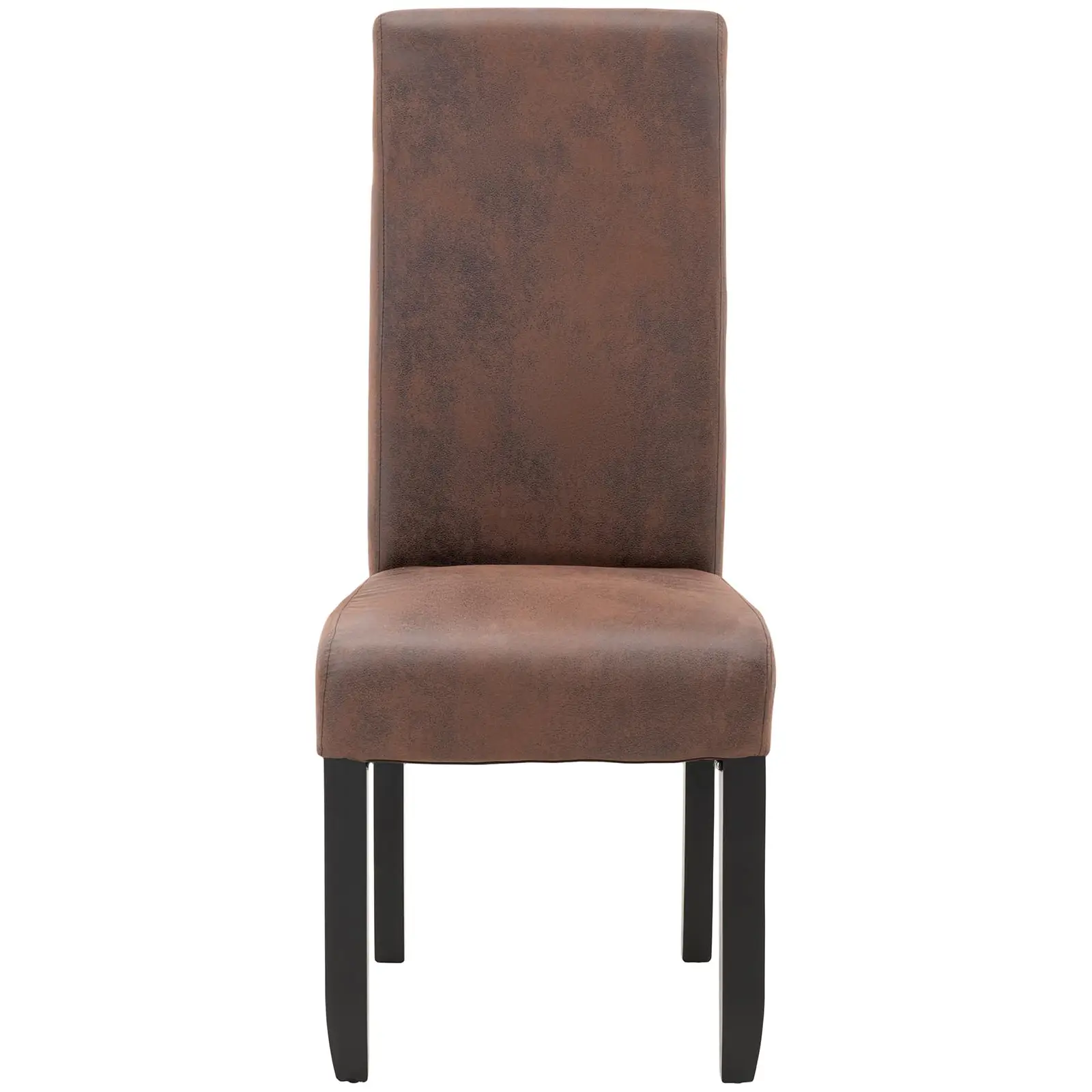 Outlet Krzesło tapicerowane - brązowe - 2 szt.